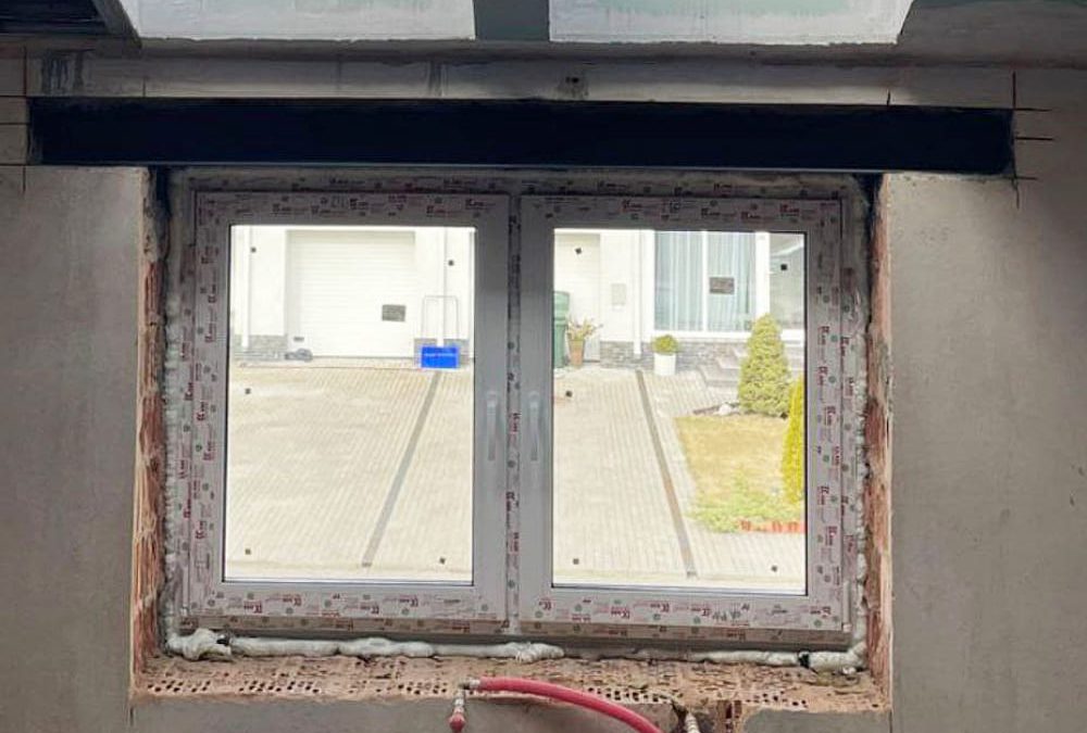 Устройство проема с усилением в наружной стене дома