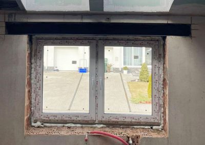 Устройство проема с усилением в наружной стене дома