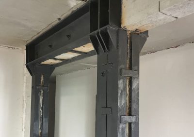 Усиление проема и простенка в несущей стене