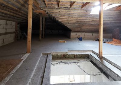 Вырезка проема в плите перекрытия с усилением